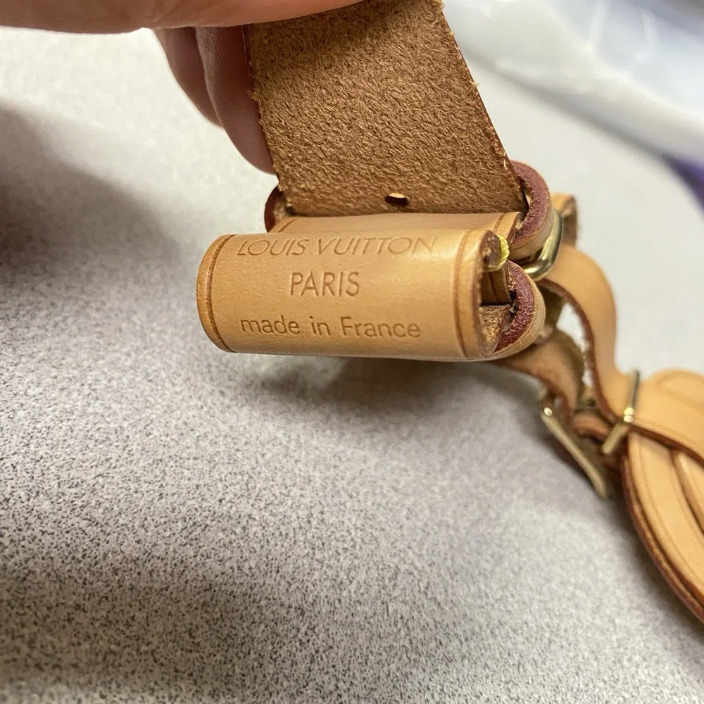 Authentic Louis Vuitton Luggage Tag Excellent Condition SEE THE‎ PHOTOS
